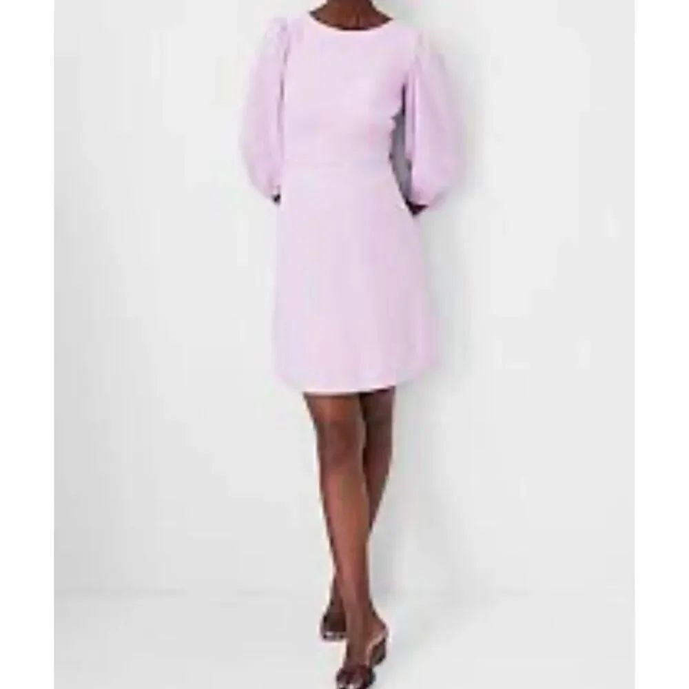 J.Crew women’s 365 mauve pink crepe long sleeve dress 0